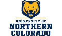 A bear with a beard and a university of northern colorado logo.